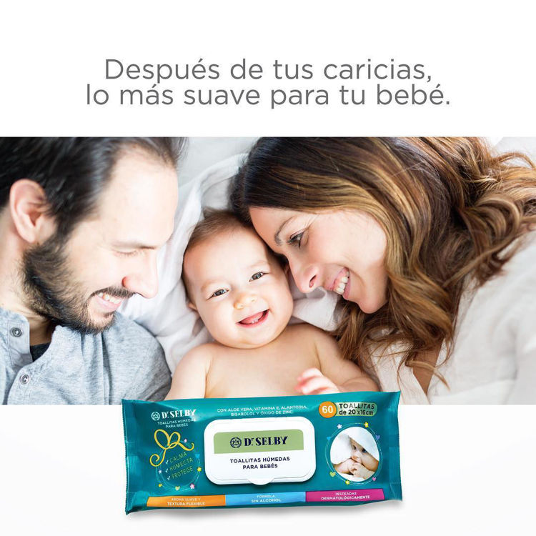Imagen de Dr. Selby Toallas Húmedas Para Bebé 60 Unidades