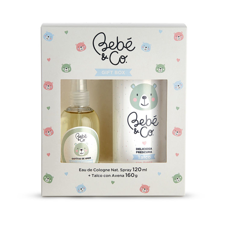 Imagen de Dr Selby Estuche Bebe&Co Colonia x 120 Ml + Talco Avena x 160 gr