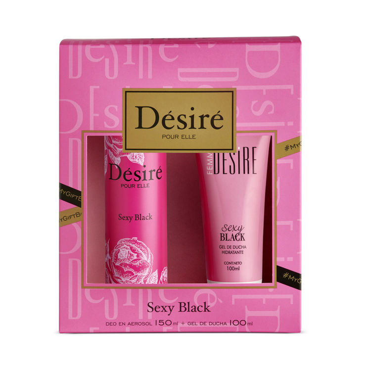 Imagen de Desiré Estuche  Sexy Black Desodorante + Gel Ducha