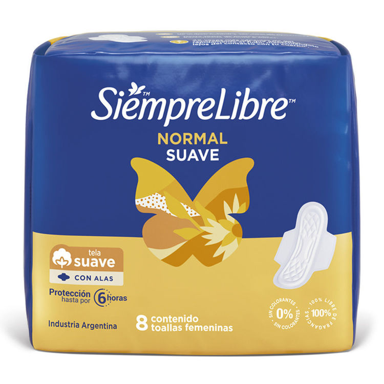 Imagen de Siempre Libre Normal Suave con Alas X8