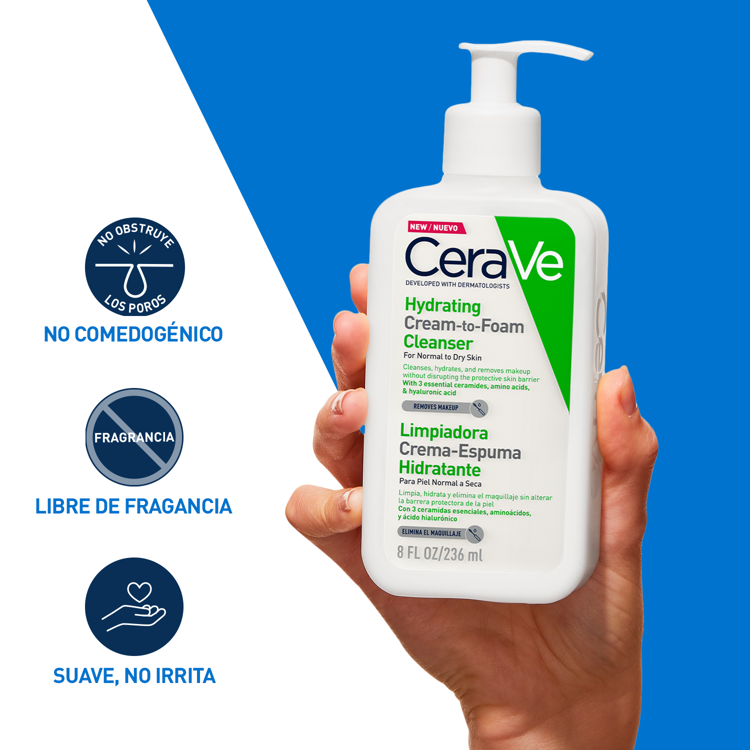Imagen de Cerave Limpiador Crema Espuma Hidratante 236 ml