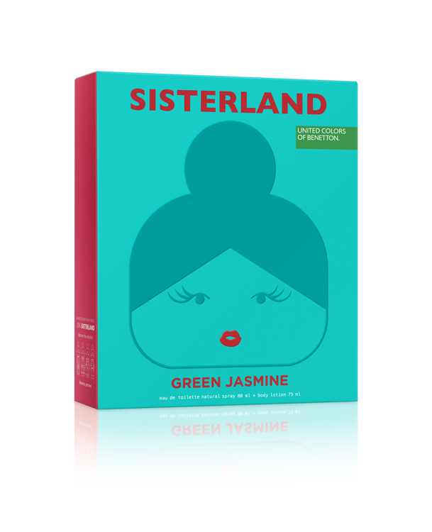 Imagen de Cofre Benetton Sisterland Green Jasmine Edt 80Ml + Crema