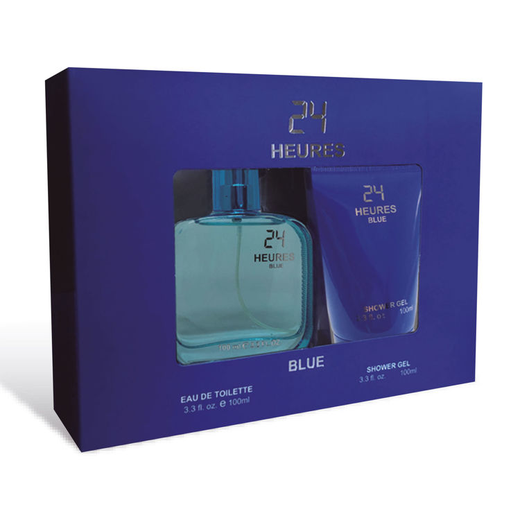 Imagen de Casapueblo Estuche 24 Heures Blue Perfume de Hombre 100 ml +  Gel De Ducha
