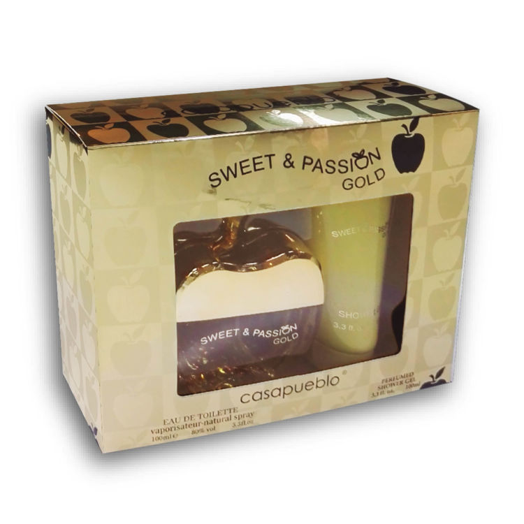 Imagen de Casapueblo Estuche Sweet & Passion Gold Perfume de Mujer 100 ml + Body Lotion