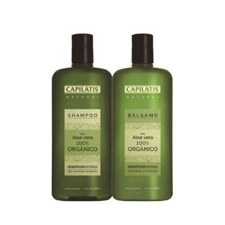 Imagen de Capilatis Pack Natural Organico Shampoo 420 ml + Acondicionador 420 ml al 50 %