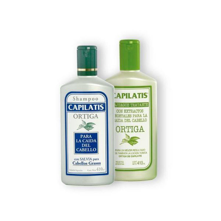 Imagen de Capilatis Pack Ortiga Shampoo 420 ml + Acondicionador 420 ml al 50 %
