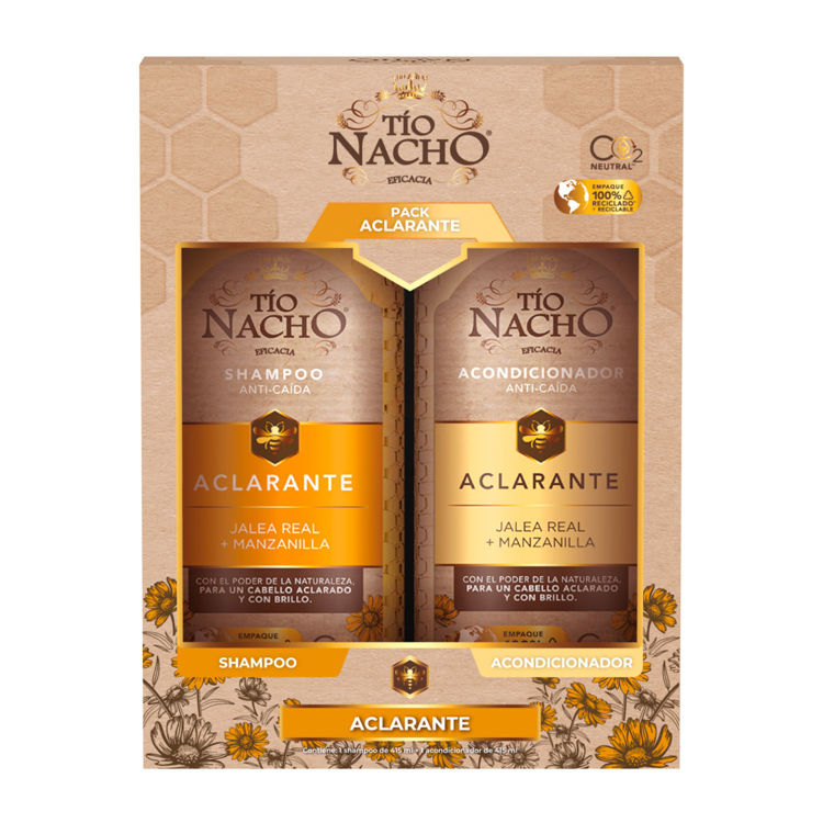 Imagen de Tio Nacho Pack Aclarante Shampoo 415 ml + Acondicionador 415 ml
