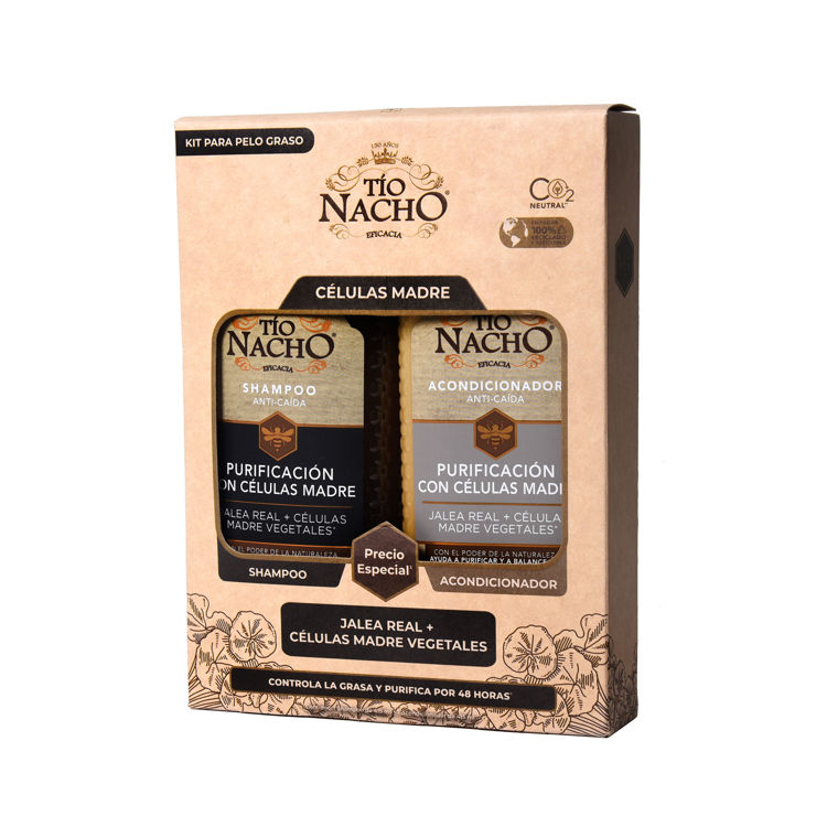 Imagen de Tio Nacho Pack Células Madre Shampoo 415 ml + Acondicionador 415 ml