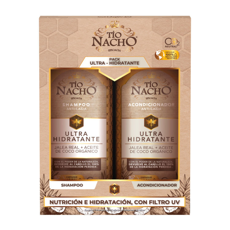 Imagen de Tio Nacho Pack Ultra-Hidratante Shampoo 415 ml + Acondicionador 415 ml