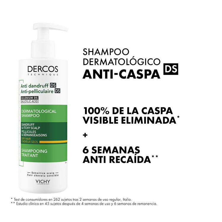 Imagen de Vichy Shampoo Dercos Anticaspa Cabello Seco 390 ml