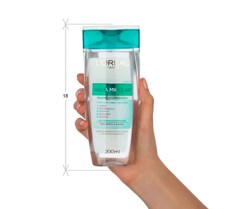 Imagen de L'Oréal París Agua Micelar Hidra Total 5para Pieles Mixtas 200ml
