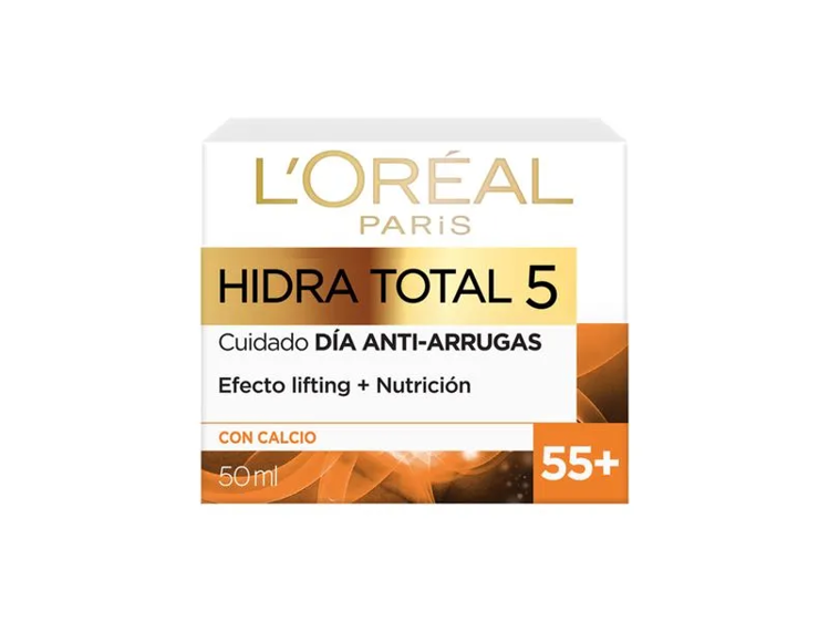 Imagen de L´Oréal Paris Crema  Hidra Total 5 Arrugas + 55 Años 50 ml