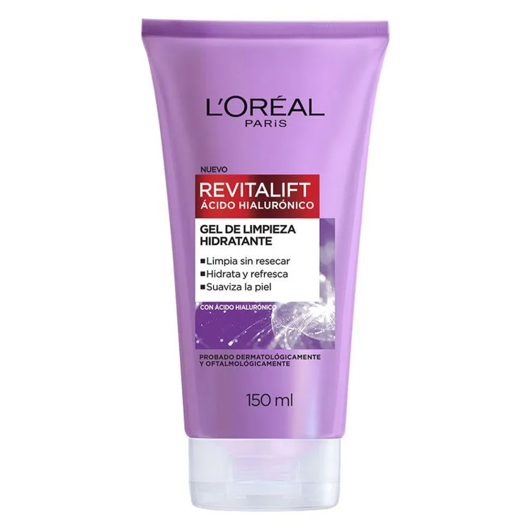 Imagen de L'Oreal Paris Gel De Limpieza Facial Revitalift con Ácido Hialurónico 150 ml