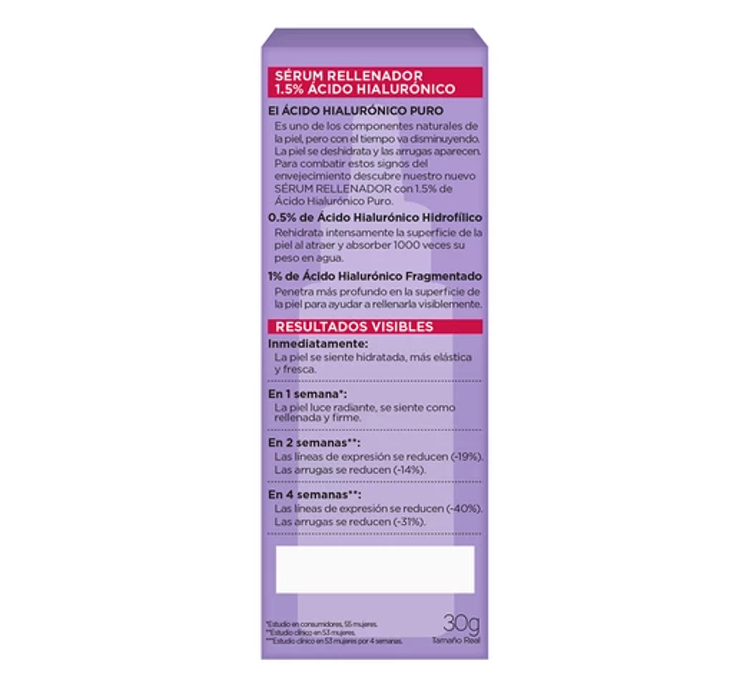 Imagen de L'Oréal Paris Serum Revitalift Ácido Hialurónico  Facial 30 ml