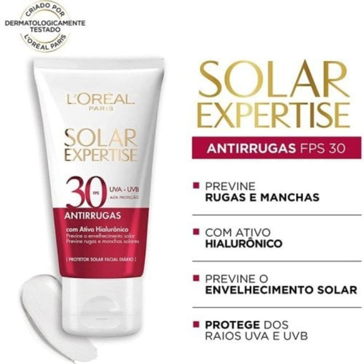 Imagen de L'Oreal Paris Protector Solar Expertise Antiarrugas FPS 30  40 ml