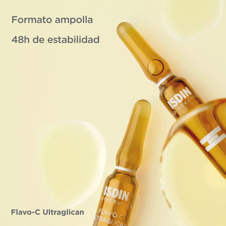 Imagen de Isdin Isdinceutics Ampollas Flavo-C Ultraglican  30 unidades