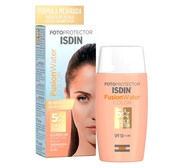 Imagen de Isdin Protector Solar Fusion Water Color Spf 50 + 50 ml