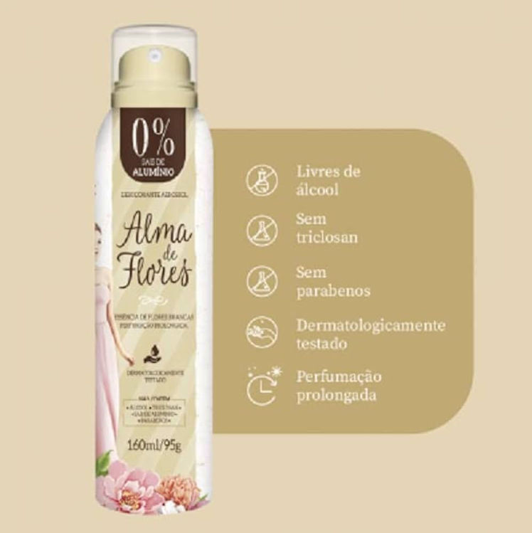 Imagen de Alma De Flores Desodorante Aerosol 150 ml - Flores Blancas