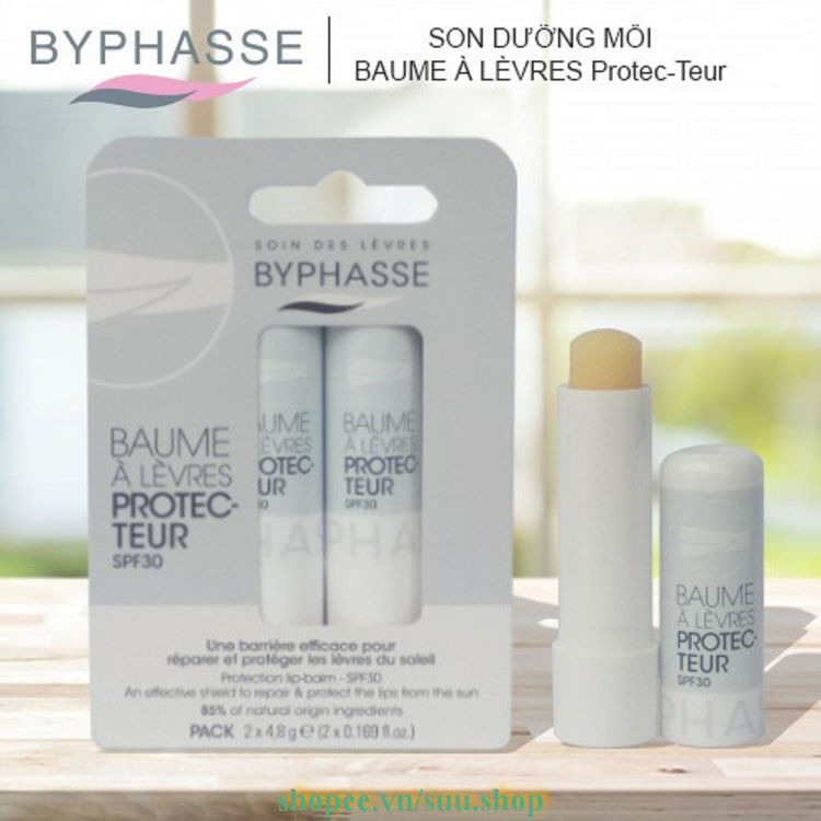 Imagen de Byphasse Balsamo Labial Hidratante Pack 2 Unidades con Filtro Fps 30