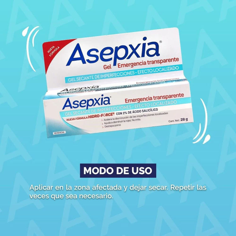 Imagen de Asepxia Gel Secante Anti Imperfecciones  28 gr - Transparente