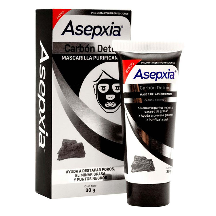 Imagen de Asepxia Mascarilla Peel Off Purificante Carbon Detox 30 gr