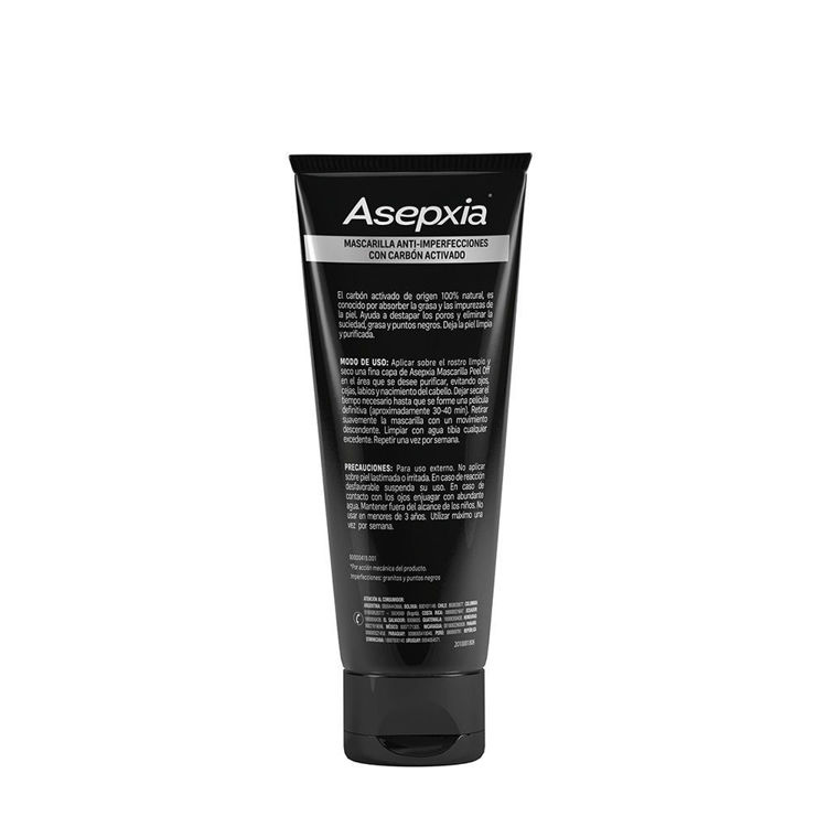 Imagen de Asepxia Mascarilla Peel Off Purificante Carbon Detox 30 gr