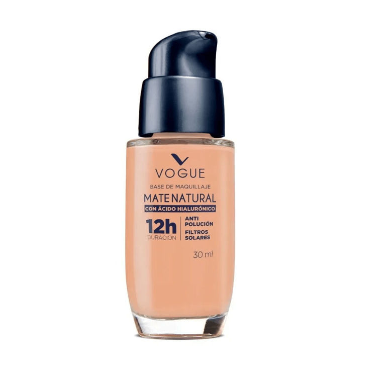 Imagen de Vogue Base Líquida Efecto Mate Con Acido Hialuronico  30 ml -  Arena