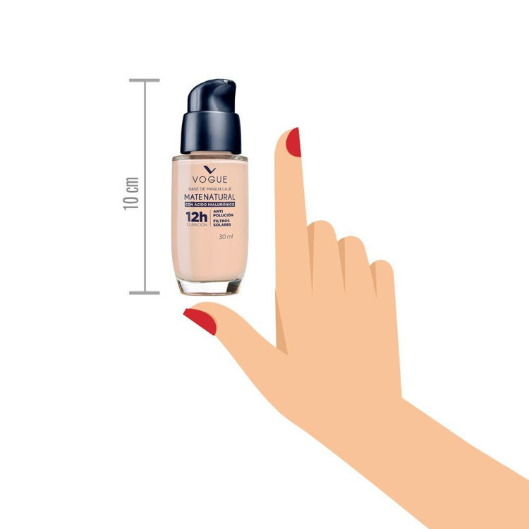Imagen de Vogue Base Líquida Efecto Mate Con Acido Hialuronico 30 ml - Natural