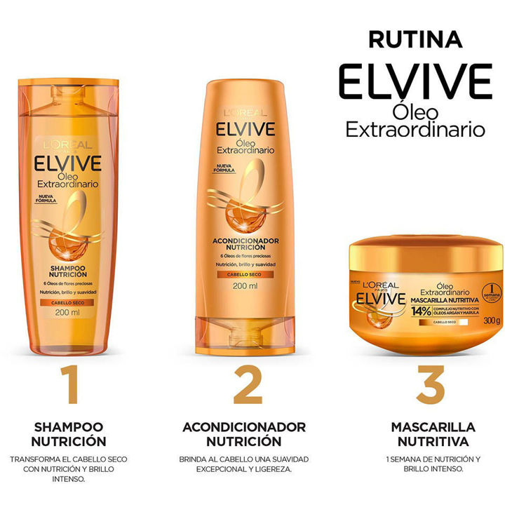 Imagen de L'Oréal Paris Baño De Crema Elvive  Oleo Extraordinario  300 gr