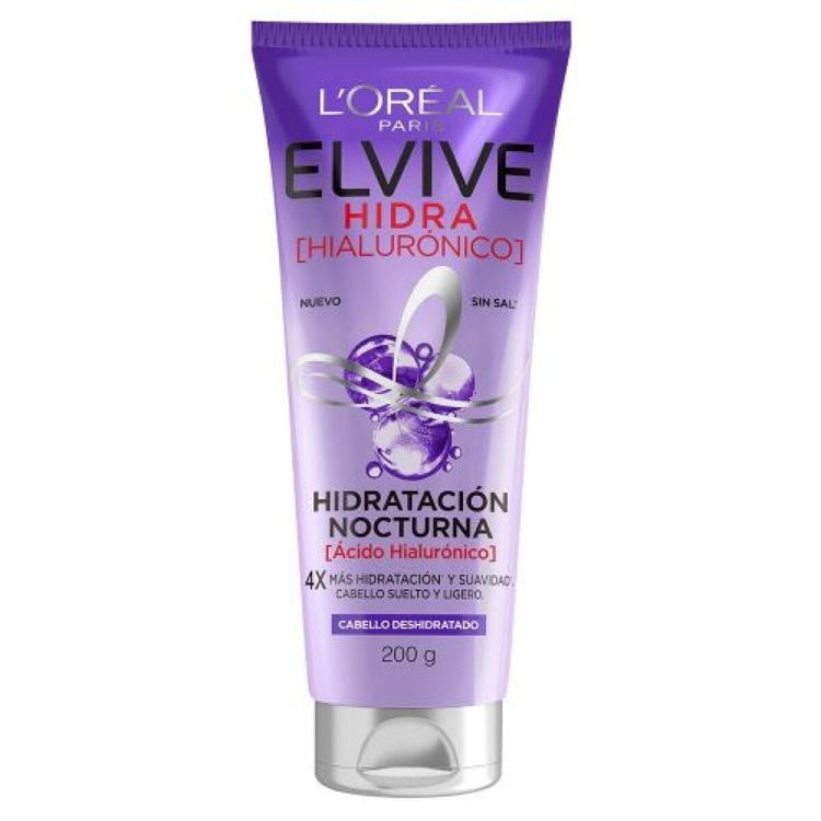 Imagen de L'Oréal  Paris Tratamiento Nocturno Elvive Hidra Hialuronico  200 gr