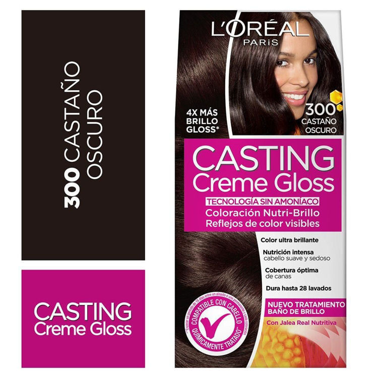 Imagen de L'oreal Paris Tinta Casting Creme Gloss 300 Castaño Oscuro