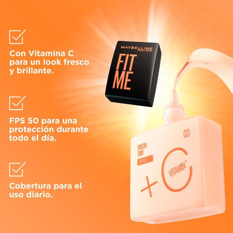 Imagen de Maybelline Base de Maquillaje  Fit Me Fresh Tint con FPS 50 - 08