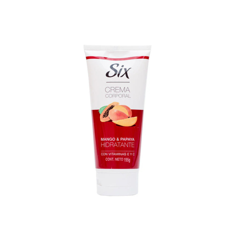 Imagen de Six Crema Corporal Hiratante Mango & Papaya 195 gr