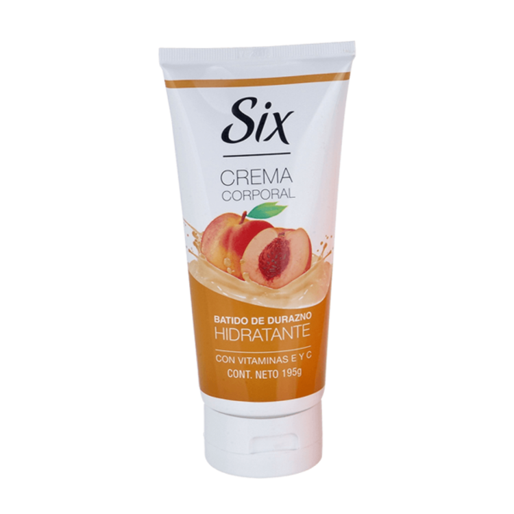 Imagen de Six Crema Corporal Hiratante  Durazno  195 gr
