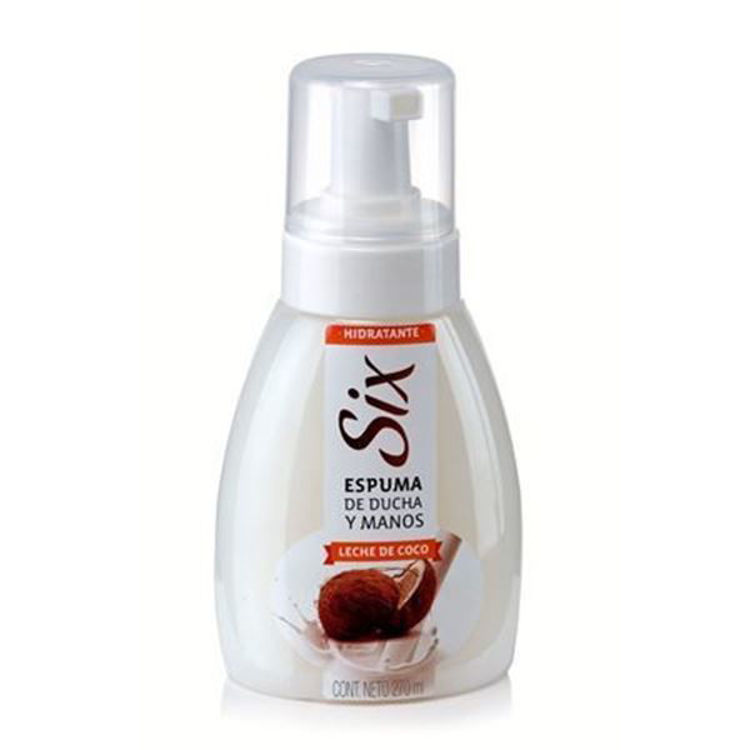 Imagen de Six Espuma De Ducha y Manos Leche De Coco 270 ml