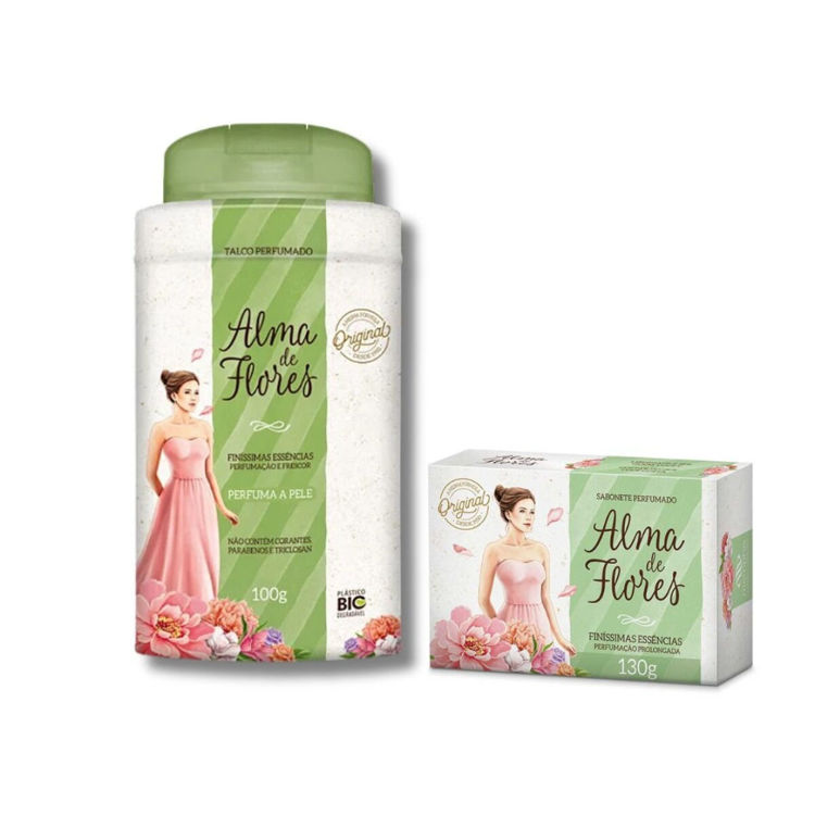 Imagen de Alma De Flores Talquera + Jabón 130 g