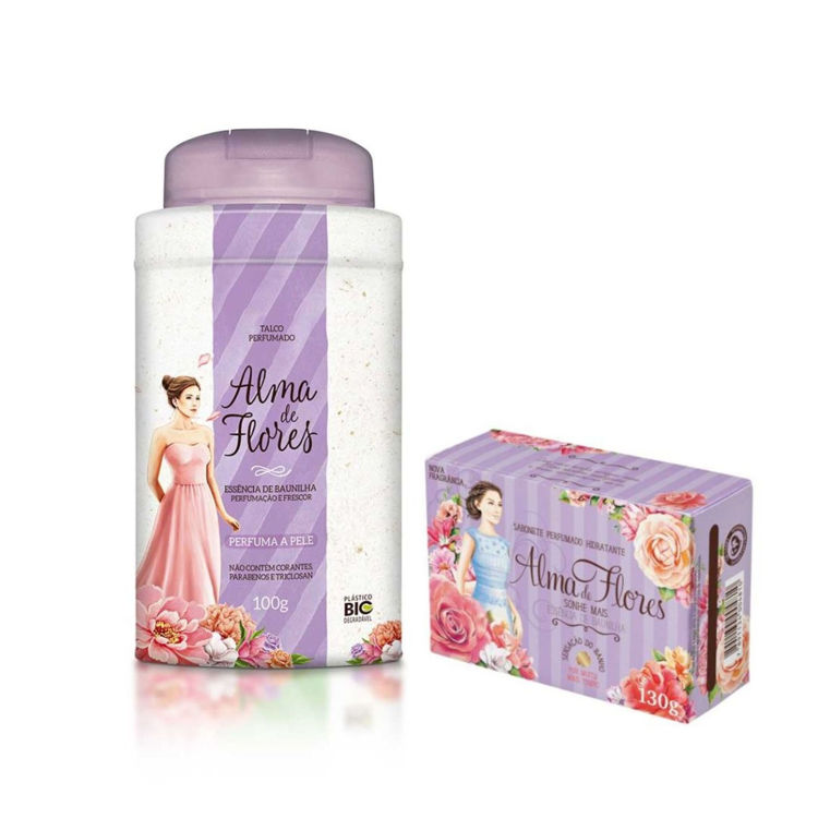 Imagen de Alma De Flores Talquera + Jabón 130 g