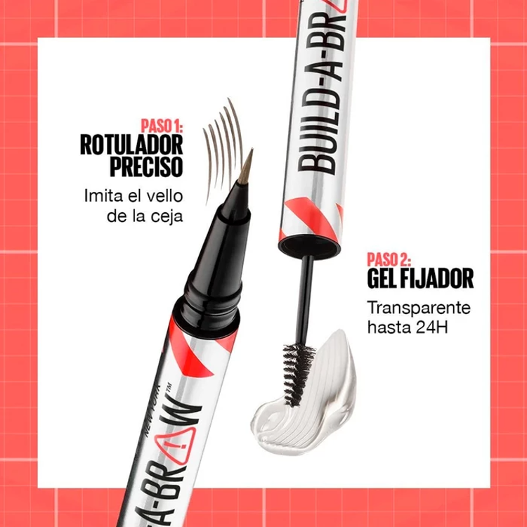 Imagen de Maybelline Delineador de Cejas Build A Brow 2 en 1 - Blonde