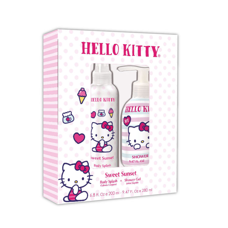 Imagen de Hello Kitty Estuche  Sweet Sunset Colonia Para Niñas 200 ml + Gel Ducha 280 ml