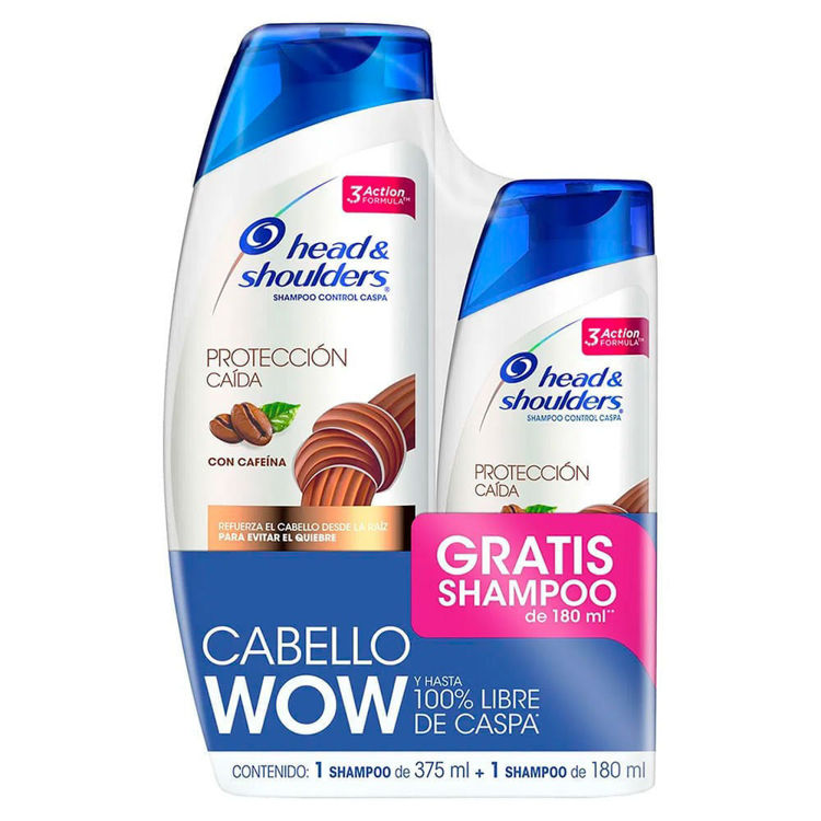 Imagen de Head Shoulders Pack Proteccion Caida Shampoo 375 ml + Shampoo 180 ml