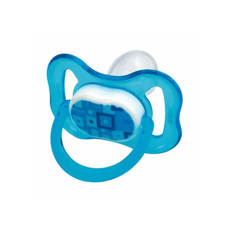 Imagen de Kuka Chupete Anatomico Decorado Talle 2 Celeste + 6 meses 2066
