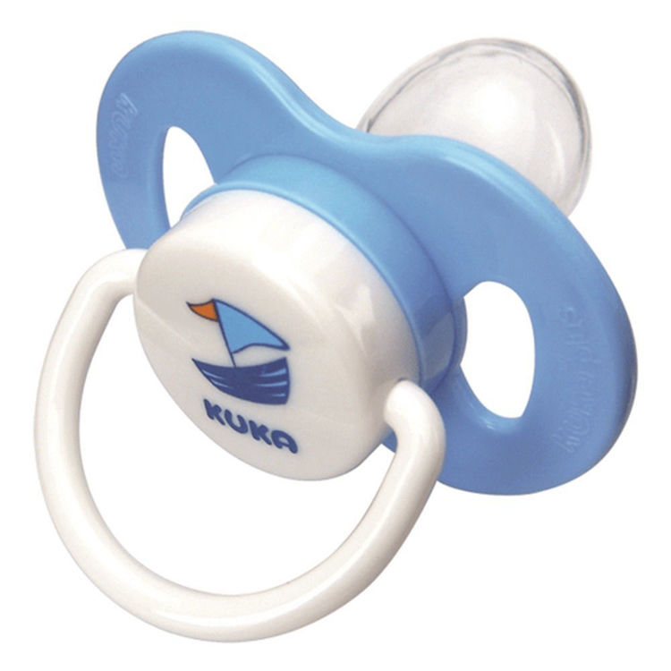 Imagen de Kuka Chupete Decorado Anatomico  Talle 1 Celeste  0 a 6 meses - 2466