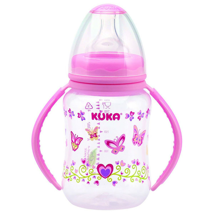 Imagen de Kuka Mamadera Natural Plus Con Asas 240 ml - Rosada