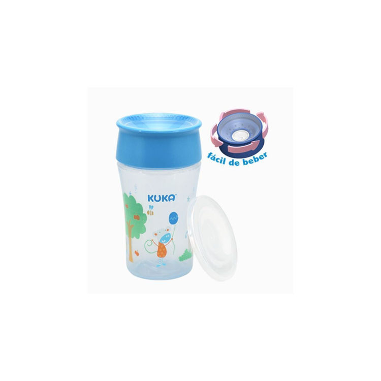 Imagen de Kuka Vaso Sorbito 360º Anti Derrame 200 ml - Celeste