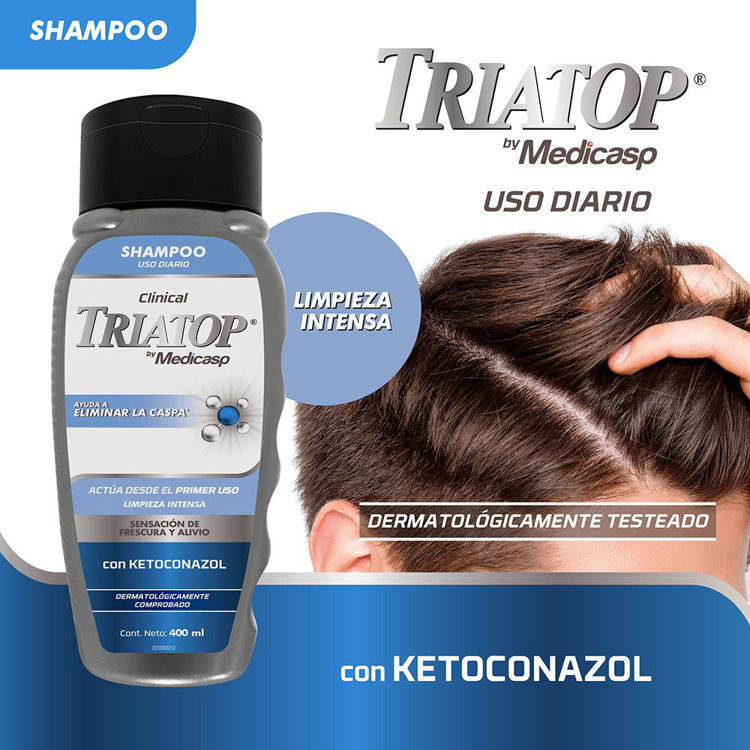 Imagen de Triatop Shampoo Clinical Anticaspa 400 ml Con Ketoconasol