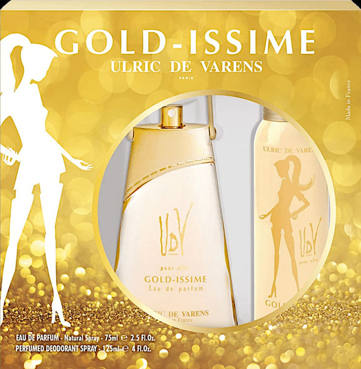 Imagen de Ulric de Varens  UDV Goldissime  Perfume de Mujer 75 ml + Desodorante 125