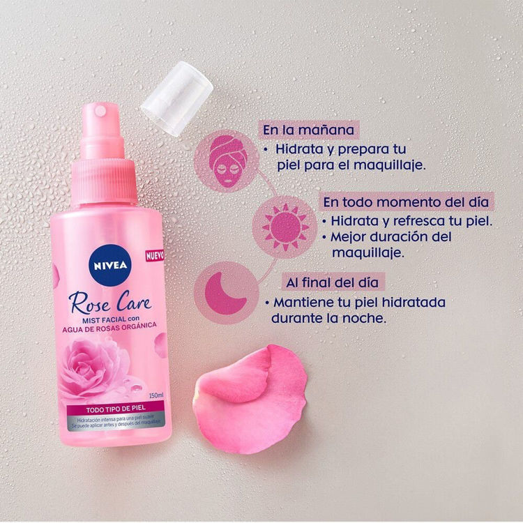 Imagen de Nivea Pack Máxima Hidratación Crema Facial Rose Care  + Bruma Facial
