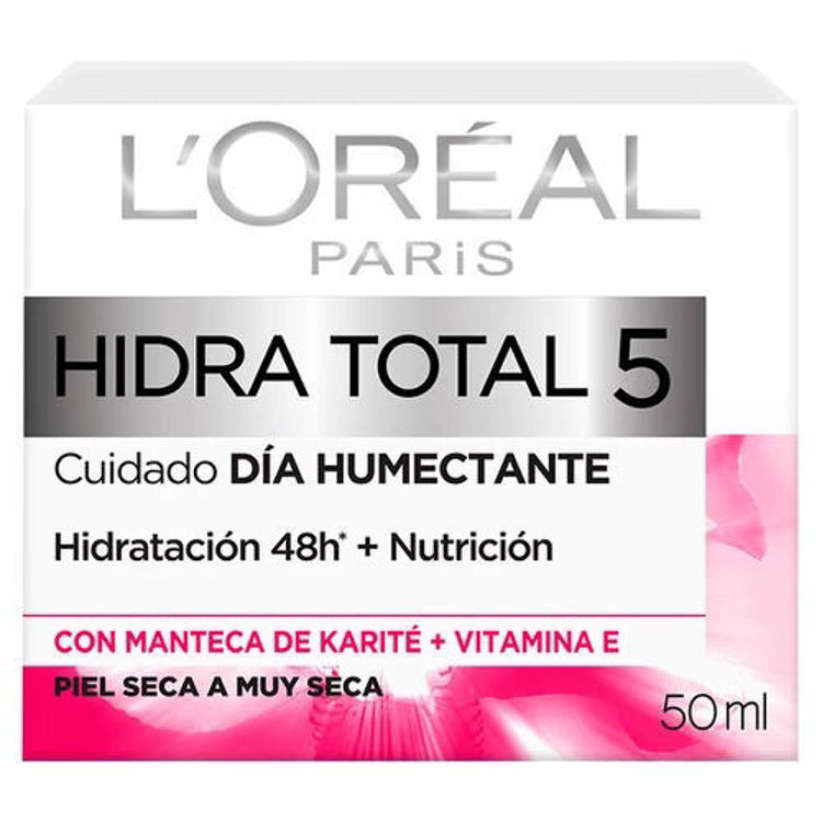 Imagen de L'Oreal París Pack  HT5 Hidra Total 5 Crema Facial Día 50ml + Agua Micelar Clásica 5 en 1 200ml