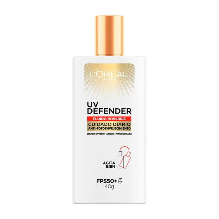 Imagen de L'Oréal Paris protector solar facial Uv Defender Fluido Invisible Fps 50  40 gr