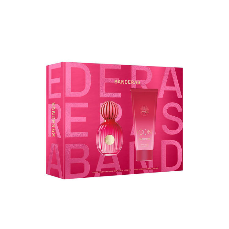 Imagen de Banderas Estuche The Icon  Perfume De Mujer 50 ml + Crema Corporal